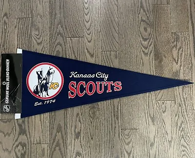 $34.99 • Buy Kansas City Scouts NHL Embroidered Wool Blend Pennant New Winning Streak