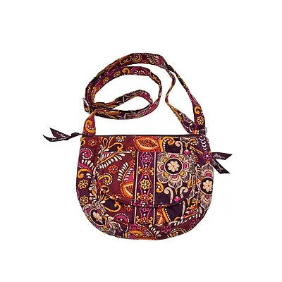 VERA BRADLEY Lizzy Crossbody SAFARI SUNSET Mini Handbag Travel Colorful Purse • $14.95