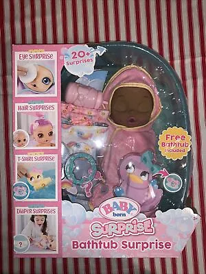 $48.99 • Buy Zapf Creations Baby Born Surprise Bathtub Surprise Baby 20+ Surprises Retired