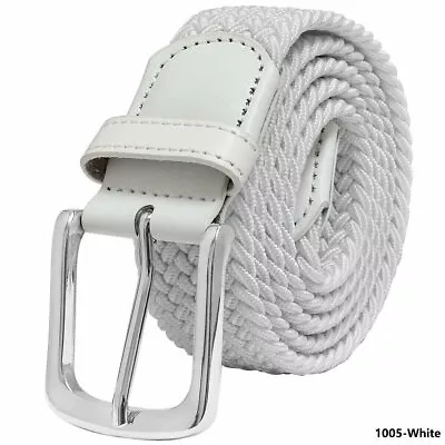 Elastic Fabric Braided BeltEnduring Stretch Woven Belt For Unisex Men/Women/Jun • $10.99