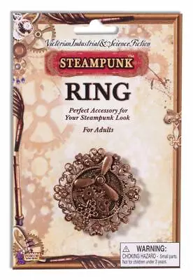 Steampunk Copper Propeller & Gears Costume Ring One Size • $8.18