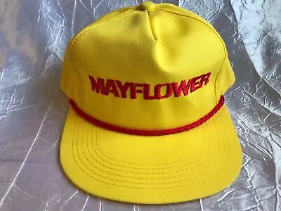 Vtg Mayflower Moving Company Racing K-Products Snapback Cord Hat Cap USA Made • $27.95