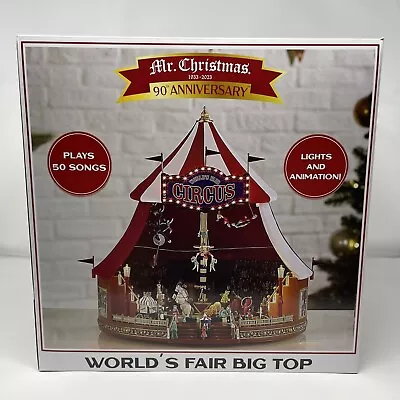 Mr. Christmas 90th Anniversary World’s Fair Big Top Animated Circus 50 Songs  • $159.95