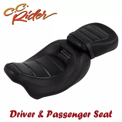 C.C. RIDER Driver Seat+Passenger Seat Fit For Harley Touring 09-23 Low-Profile • $99