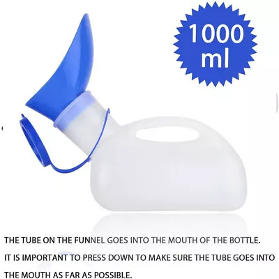 1/2 Unisex Urine Pee Wee Bottle Portable Urinal Camping Travel Car Toilet 1000ml • $10.58