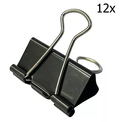 £2.19 • Buy 12 X 1  BULLDOG PAPER BINDER CLIPS Letter Grips Office File Documents 
