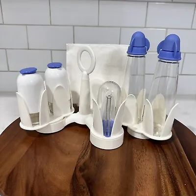 TUPPERWARE Kitchen Caddy Condiment Server Oil Vinegar Salt Pepper Napkin Toothpi • $40