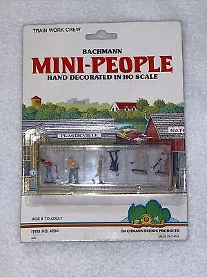 Bachmann Mini-People Train Work Crew HO Scale Hand Decorated Accessories NEW • $7.65