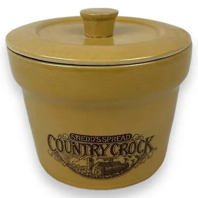 Country Crock Butter Vintage Shedd's Spread Advertising Ceramic Cookie Jar • $14.39