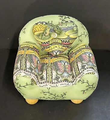 Mary Engelbreit Collectible Chair Pin Cushion By Dritz Butterflies Frogs (A) • $29.99