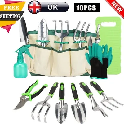 10pcs Stainless Steel Heavy Duty Garden Tool Set With Tote Bag - Hand Tool Set • £16.98