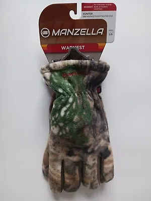 Manzella Mens Hunter Gloves Warmest Reinforced Palm Insulated Fleece Large L • $23