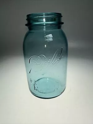 Vintage BLUE Ball Mason Quart Perfect Mason Canning Jar • $14.99