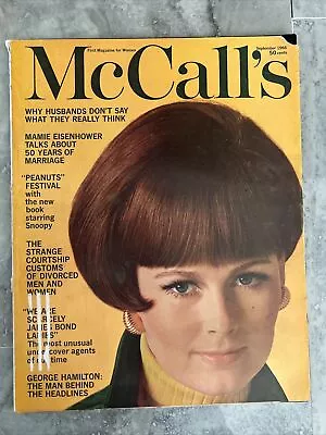 McCall's Magazine-September 1966-Betsy McCall Peanuts & Snoopy-Mamie Eisenhower • $7.50