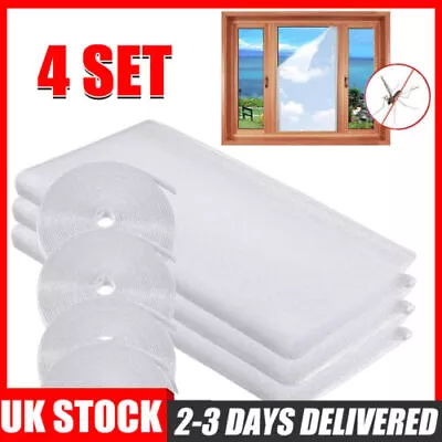 3pc Large White Window Screen Mesh Net Bug MOSQUITO Fly Insect Moth Door Netting • £6.99