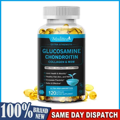 Glucosamine Chondroitin MSM Vitamin D3 Triple Strength Joint Support 3100mg • $13.88