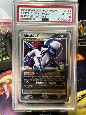 $50 • Buy PSA NM/MT 8 Pokemon 2009 Platinum Supreme Victors Holo Absol G Lv.x #141