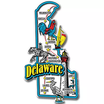 Delaware Jumbo State Magnet By Classic Magnets • $8.99