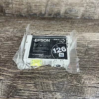 Genuine Epson 126 Black Ink Cartridge Open Box Cartridge NEW Factory SEALED • $8.99