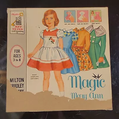 Estate Vintage Magic Mary Ann Magnetic Paper Doll Dresses No Doll 1960s LFHW • $14