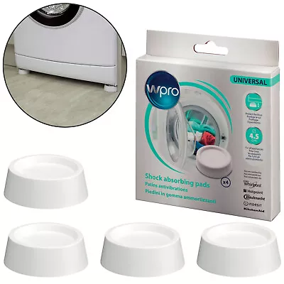 WPRO UNIVERSAL Washing Machine Tumble Dryer Feet Shock Absorber Pads Discs X 4 • £9.49