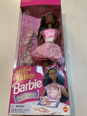 Barbie My First Tea Party African-American Doll Mattel 14593 NRFB New 🫖 • $45