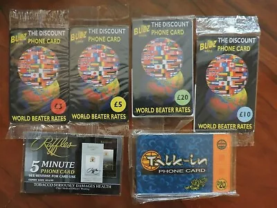 6 Assorted New & Sealed Uk Phonecards  (remote) No Value Collectors Item Lot 22 • £2.49