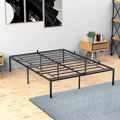 Bed Frame Twin/Full/Queen/king Size With Sturdy Steel Bed Slats Underbed Storage • $74.09