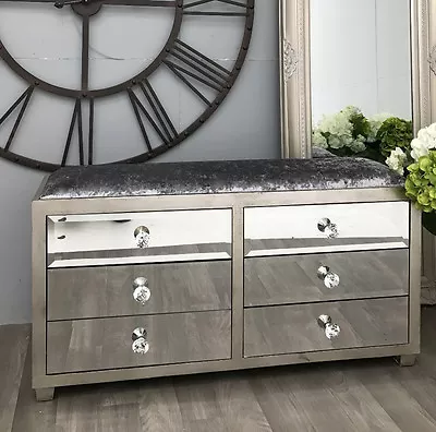 £598.80 • Buy Venetian Mirrored Chest Drawers Hall Sideboard Furniture Antique Storage Cabinet