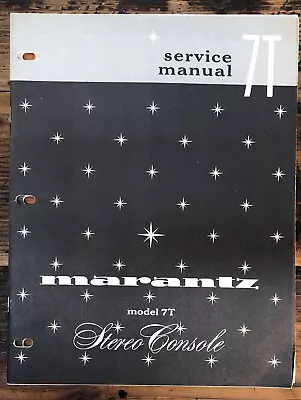 Marantz Model 7T Preamp / Preamplifier  Service Manual *Original* #1 • $99.97