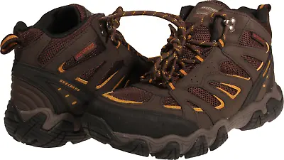 Skechers Relaxed Fit Blais - Celek Mens Hiking Boot Chocolate US Size 8.5 • $51.92
