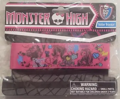 Monster High Pink Character Rubber Bracelet • $7.99