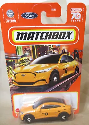 Matchbox 1-100 Series #22 2021 Ford Mustang Mach E Taxi  1:64  Diecast • $3.08