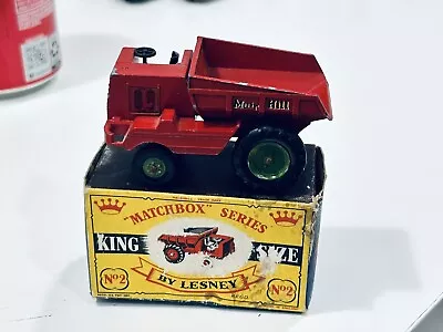 Vintage Matchbox By Lesney No 2 King Size Muir-Hill Dumper W/box England • $9.99