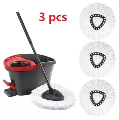 3pc Replacement Microfiber Mop Head Easy Clean Wring Refill For O-Cedar Spin Mop • $7.49