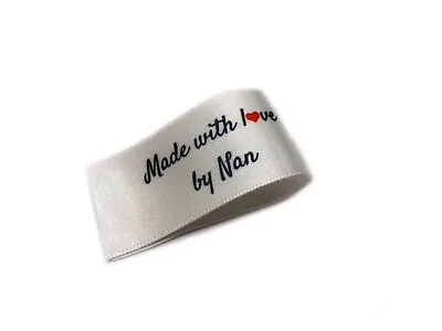 Made With Love By Nan Labels - Fold 25x50 - 32 Pack - Sew On • £9.99