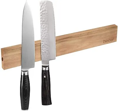 12in Magnetic Knife Strip For Wall Premium Acacia Wood Strong Magnet Holder Rack • $20.99