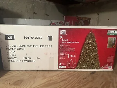 Home Accents Christmas Tree 9ft Dunland Balsam Fir LED Pre-lit Tree-New-Pick Up • $299.99