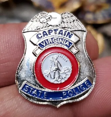Virginia State Police Captain Pin • $25