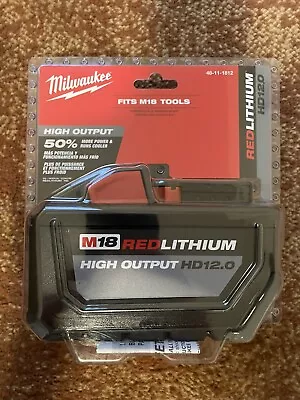 HD 12.0 Battery Milwaukee 48-11-1812 M18 RedLithium High Output (1 Pack) • $139.95