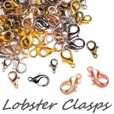 Lobster Claw Clasps Parrot Clasp Findings Jewellery Making Choose Colour Size • £2.19