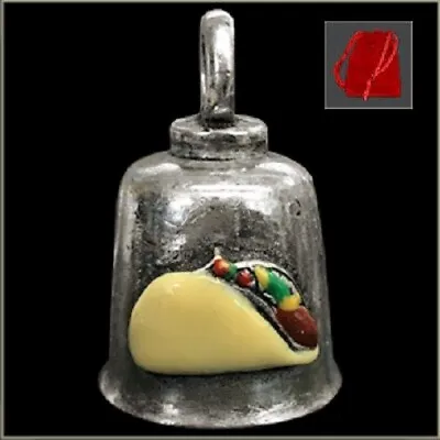 GREMLIN MOTORCYCLE BELL TACO W/ RED BAG FITS HARLEY RIDE BELL MEXICAN FUNNY • $13.92