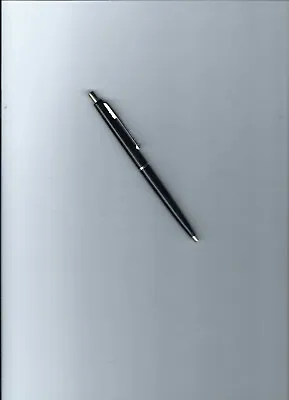 Vintage Paper Mate Malibu Black  & Chrome Trim Double Heart Ballpoint Pen • $11.95