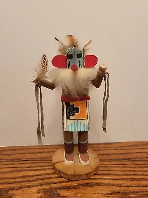 Vintage Native American Blue Kachina Doll 7  SIGNED • $39.95