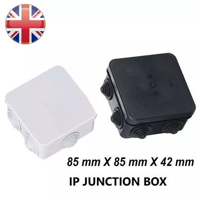 £3.49 • Buy IP55 Waterproof Junction Box Enclosure Terminal Electric Cable Connector Out, In
