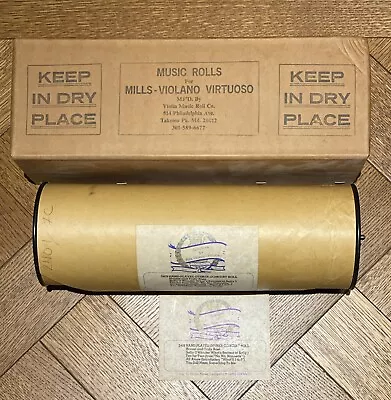 Mills Violano Virtuoso Recut Paper Music Roll #2409 Dinner Concert Roll (X) • $124.99