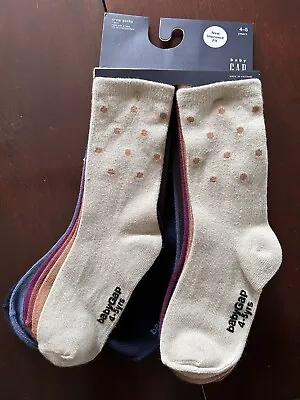 NEW Crew Socks 7-Pack BabyGap Size 4-5 Years Unisex POLKA DOT Multicolor • £10.05