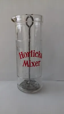 Vintage Horlicks Glass Mixer Jug Embossed Measurements Kitchen Utensil 8 Oz • £10