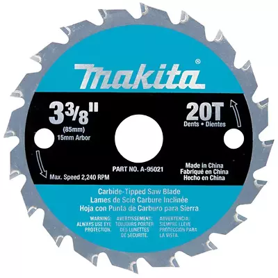 3-3/8 In. 20 Tpi Carbide-tipped Circular Saw Blade For Sh01w | Makita Purpose • $24.28