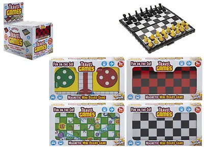 Magnetic Travel Board Games Chess Ludo Snakes And Ladders Draughts Kids Game • £3.50